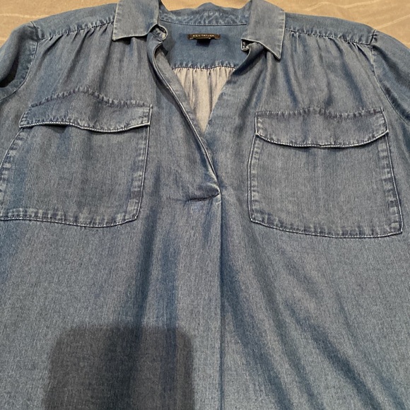 Ann Taylor chambray blouse. - Picture 2 of 6